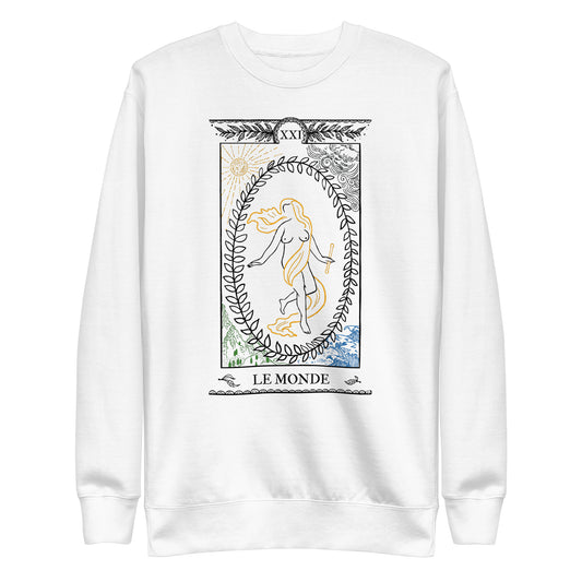 Sweatshirt LE MONDE XXI - Blanc