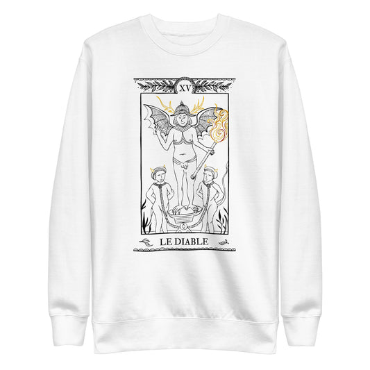 Sweatshirt LE DIABLE XV - Blanc