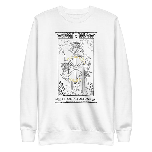 Sweatshirt LA ROUE DE FORTUNE X - Blanc