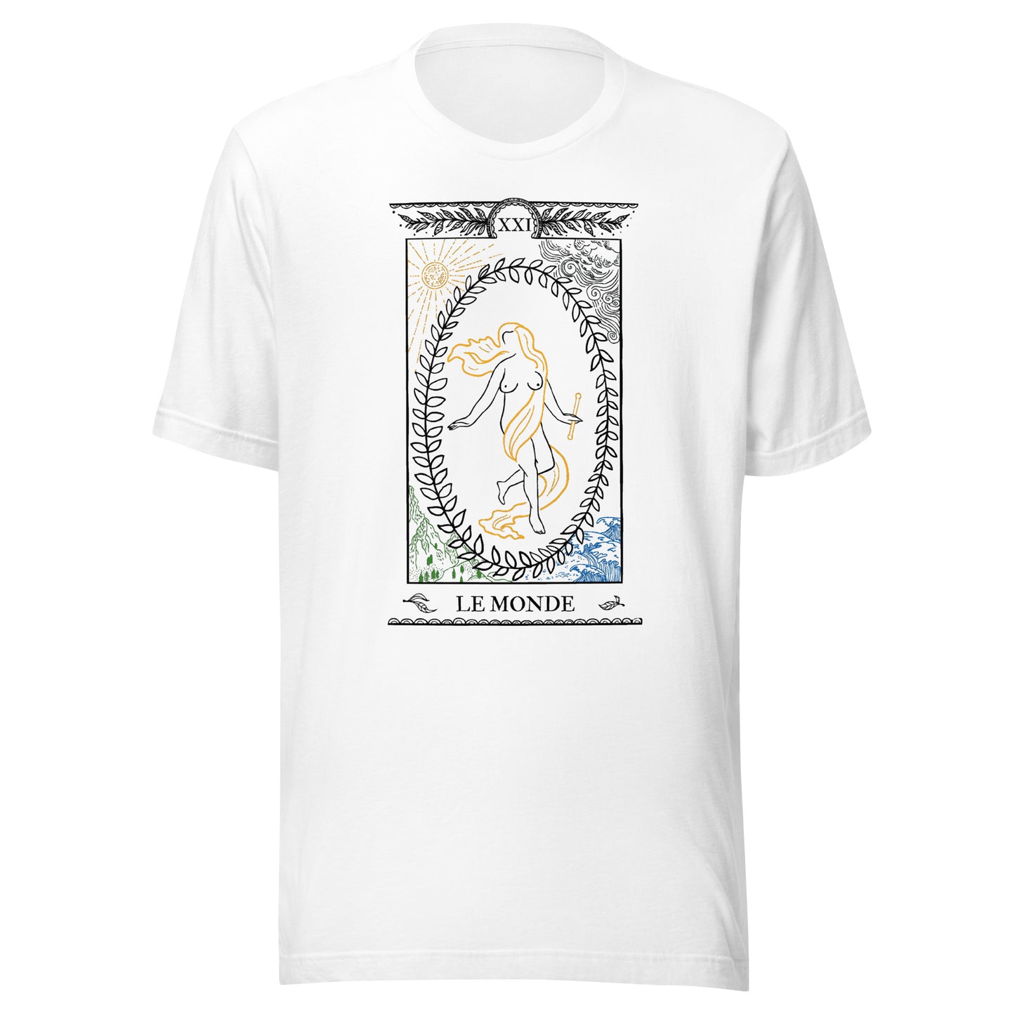 T-shirt LE MONDE XXI - Blanc